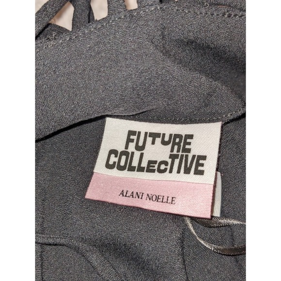 Future Collective Maxi Dress Cutout Pockets Sleeveless Black Size 14 NWT - Picture 4 of 8